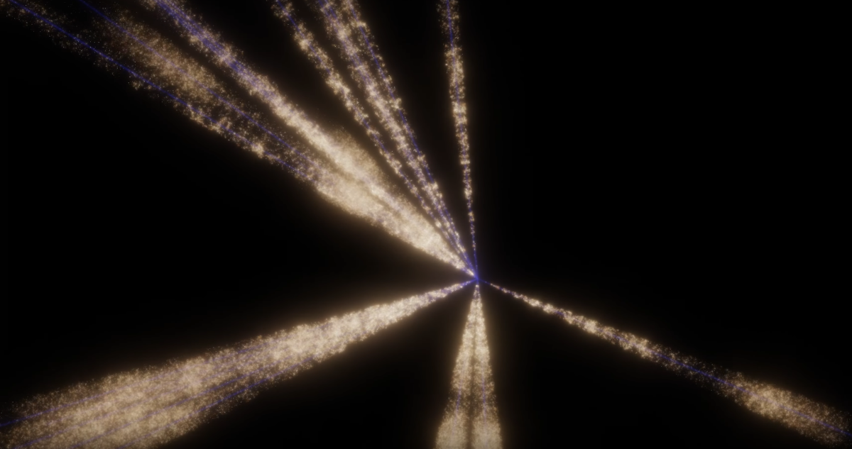 Un pantallazo del mapa 3D del universo.