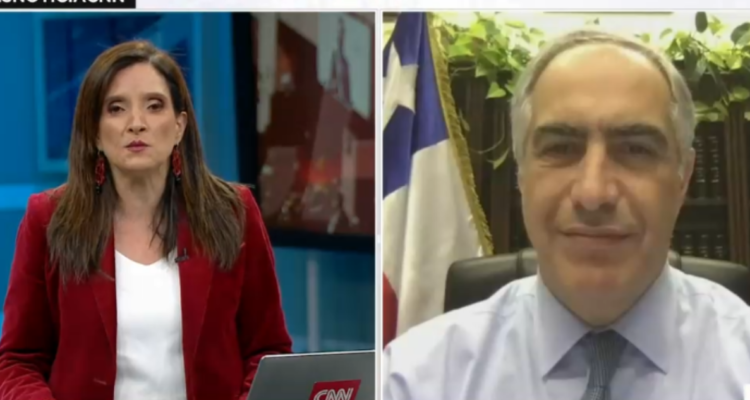 Matilde Burgos y Francisco Chahuán en entrevista en vivo