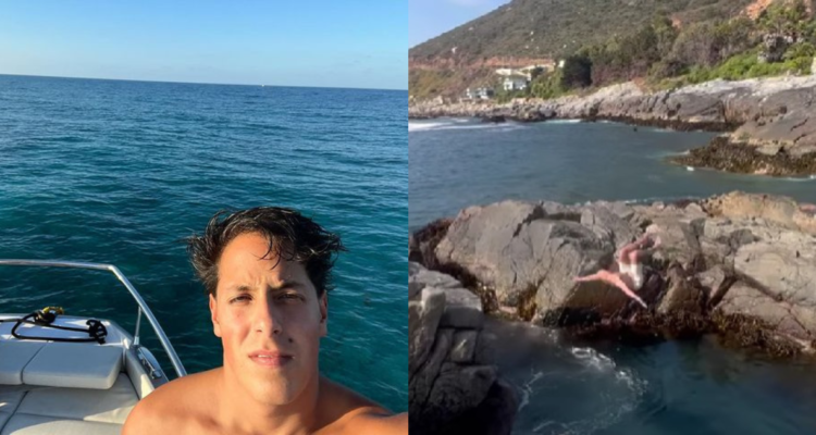 Máximo Menem en el mar