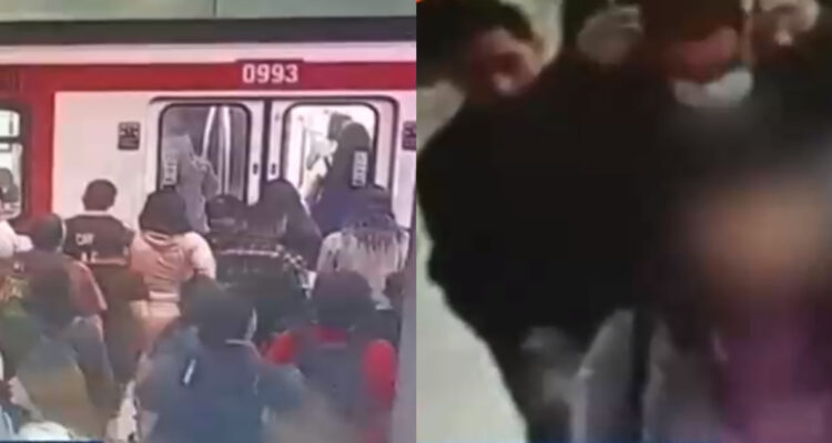 Empujones y “bombazos”: revelan cómo operan los “lanzas del metro” en la región Metropolitana