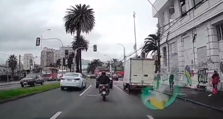 motorista atropellado en Valparaíso