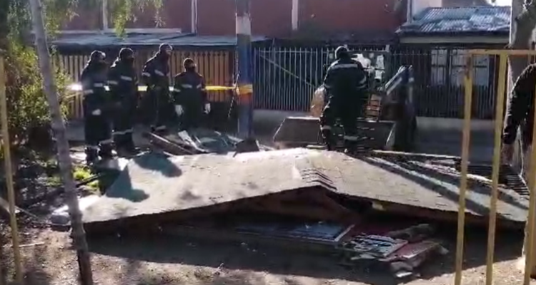 Realizan nueva demolición de “narco casas” en La Florida: incluyen un memorial de narcotraficante