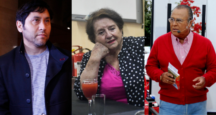Claudio Narea (izquierda), María Luisa Cordero (centro) y Jaime Campusano (derecha)