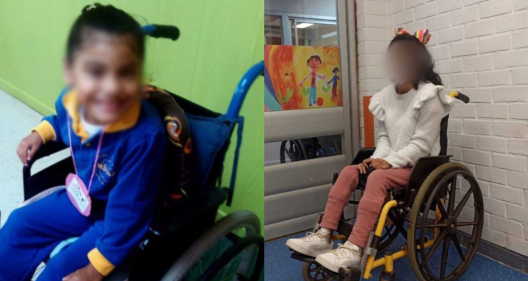 Robaron silla de ruedas especial a niña