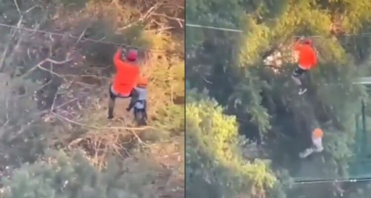 El niño se encuentra en buen estado de salud, después de caer desde la tirolesa.