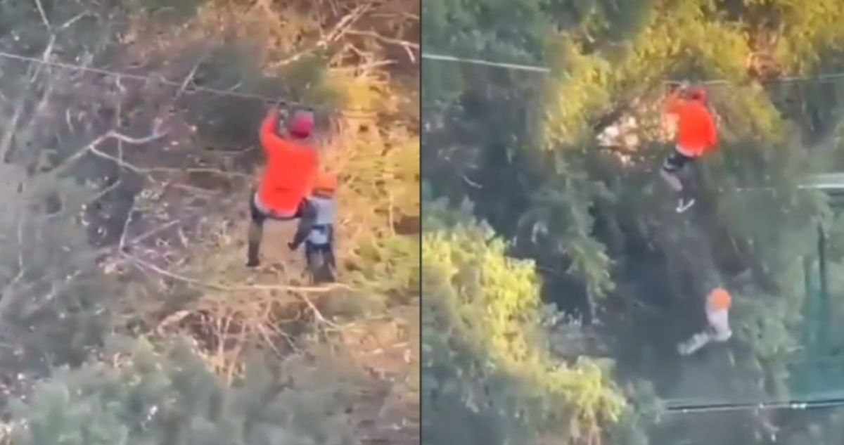 El niño se encuentra en buen estado de salud, después de caer desde la tirolesa.