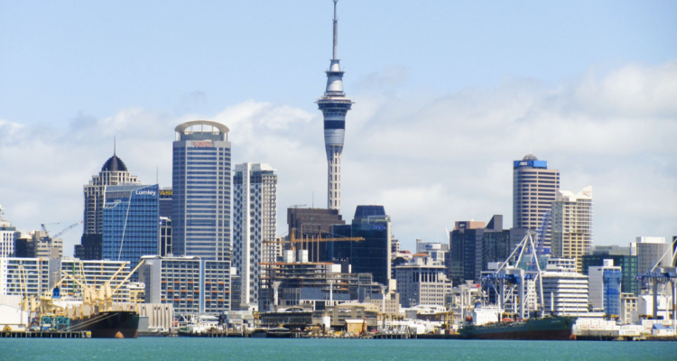 Fotografía de Auckland Nueva Zelanda en referencia a la oferta de trabajo para trabajadores chilenos