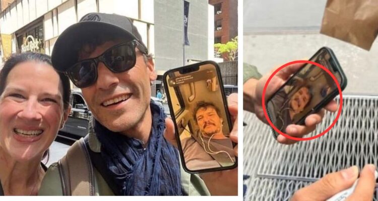 Mujer se encuentra con Oscar Isaac mientras está en videollamada con Pedro Pascal
