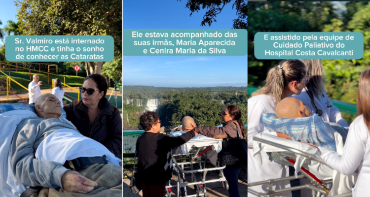 Valmiro Aparecido da Silva, paciente con cáncer que conoció las cataratas de Iguazú como último deseo