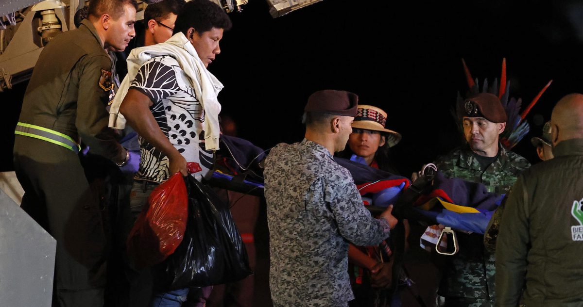 padre niños accidente FARC