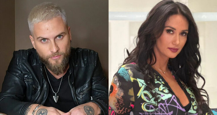 Jean Philippe Cretton posando. A su lado, Pamela Díaz también posando.