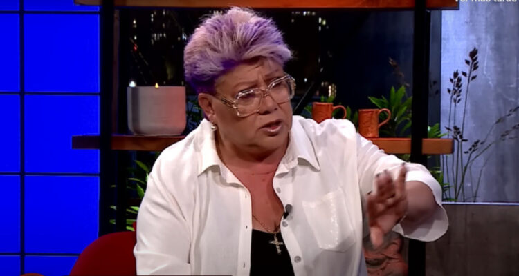La opinóloga Patricia Maldonado en el programa Tal Cual. La cantante sufrió un accidente el viernes.