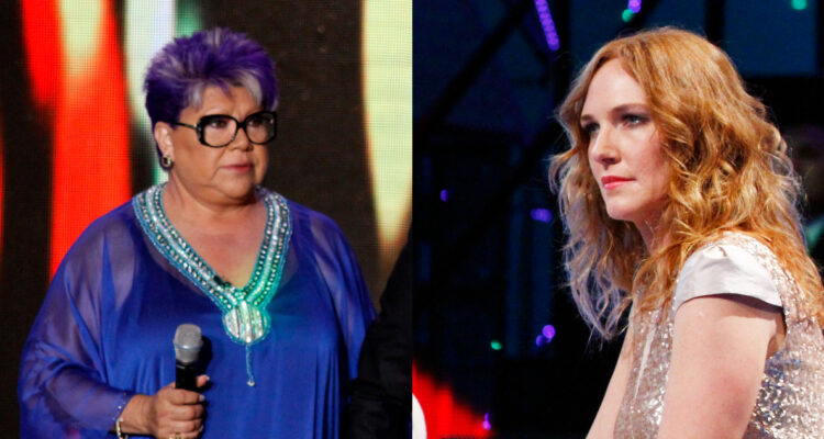 La cantante Patricia Maldonado en un evento. A su lado, Catalina Pulido en Vértigo. La actriz se refirió al estado de su amiga tras sufrir un accidente el pasado viernes.