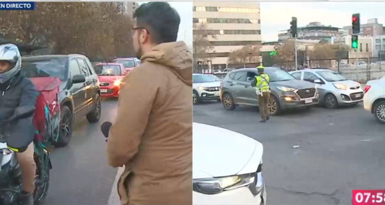 Periodista de Chilevisión casi es atropellado