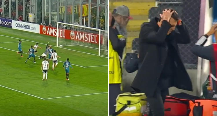 Damián Pizarro vuelve a errar un gol en Copa Libertadores.