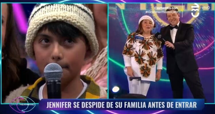 Primer momento emotivo en Gran Hermano: chilota se despidió de su hijo antes de ingresar al encierro