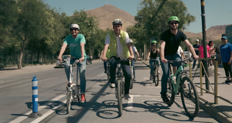 Inauguración de la primera ciclovía fundraising de Chile en Renca.