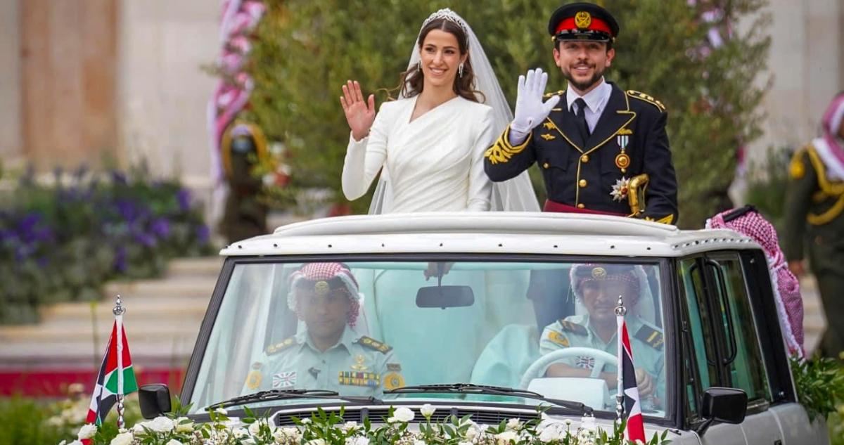 Euforia en Jordania por la boda del príncipe heredero Hussein y la arquitecta Rajwa al Saif