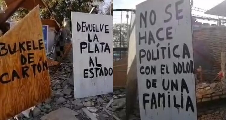 Aparecen nuevos rayados en destruido “castillo narco”: familia explica por qué se adelantaron