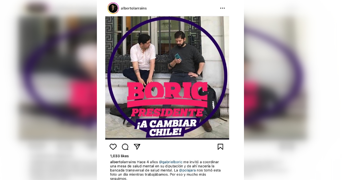 Captura de pantalla | Instagram Alberto Larraín.