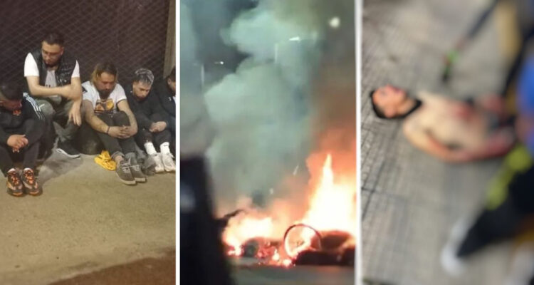 Hinchas de Colo Colo provocaron graves incidentes en Argentina.