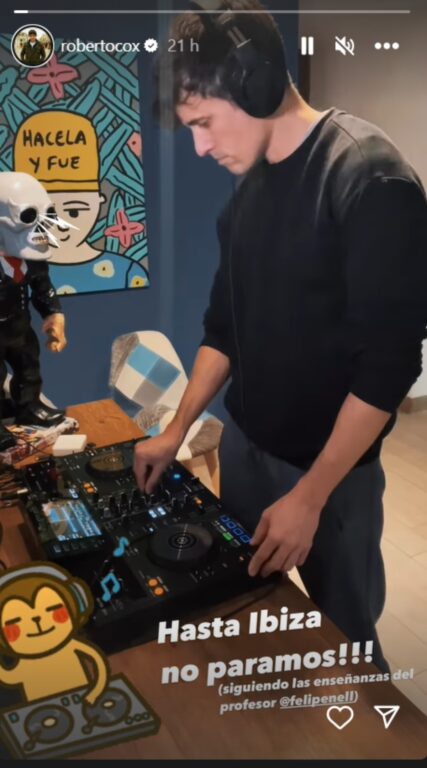 Roberto Cox muestra sorpresiva faceta: estudia para convertirse en DJ