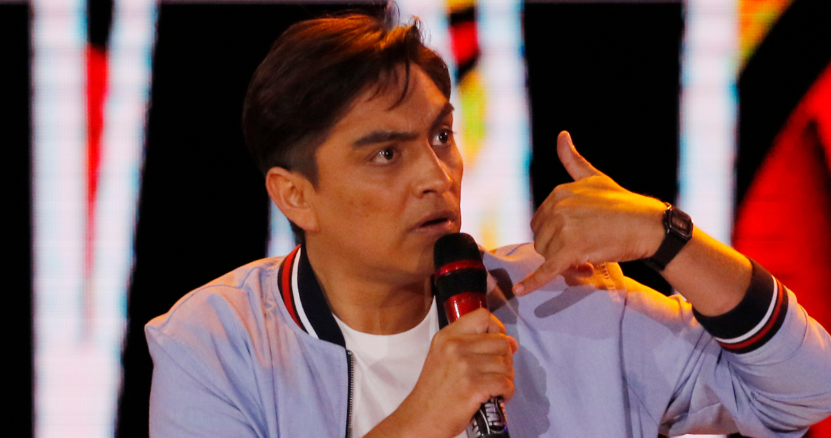 El humorista Sergio Freire en su presentación de Viña del Mar.