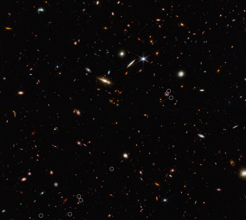 James Webb identificó los primeros hilos de la "telaraña cósmica" a 830 millones de años del Big Bang