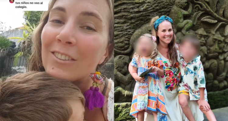 Maite Leturia, madre y tiktoker cuestionada por no enviar a sus hijos al colegio