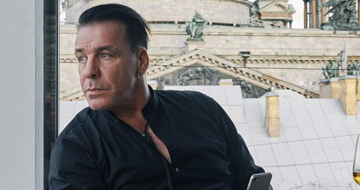 El vocalista de Rammstein Till Lindemann.