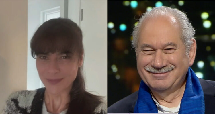 Tonka Tomicic en su saludo a Pedro Engel.