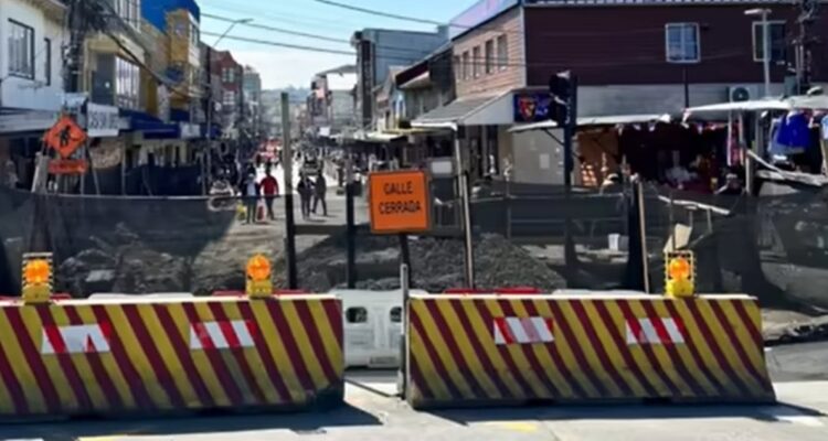 Trabajos en calle Varas de Puerto Montt. Acusan presencia de mafias