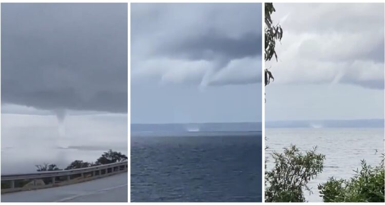 Tromba de agua en Lago Llanquihue