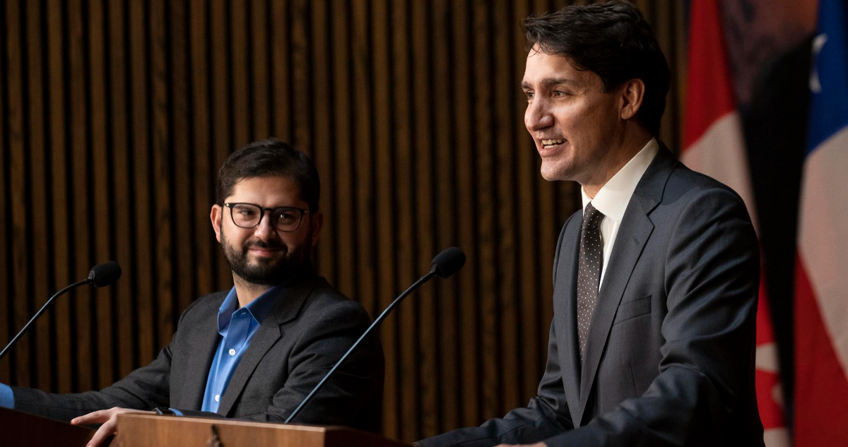 Trudeau agradece a Boric envío de delegación chilena para combatir incendios forestales en Canadá