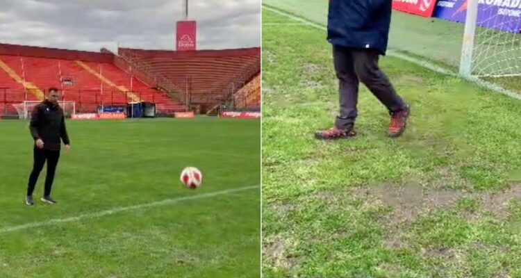 Balón no da bote y múltiples pozas: el registro que obligó a la suspensión del duelo UC vs Wanderers