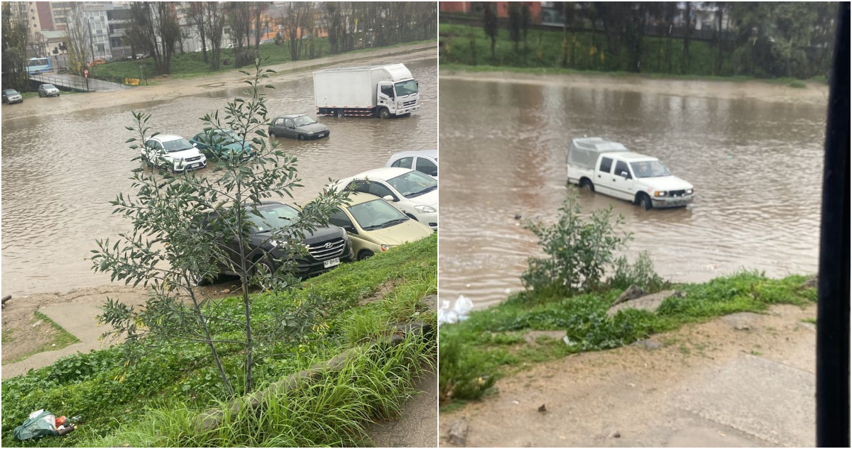 Vehículos atrapados en estero Marga Marga