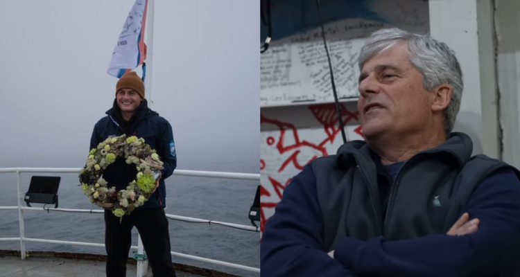 Jake Koehler conocido como “Scuba Jake” (izquierda) y Stockton Rush, el CEO de Ocean Gate (derecha) en referencia a la expedición del youtuber al submarino Titán