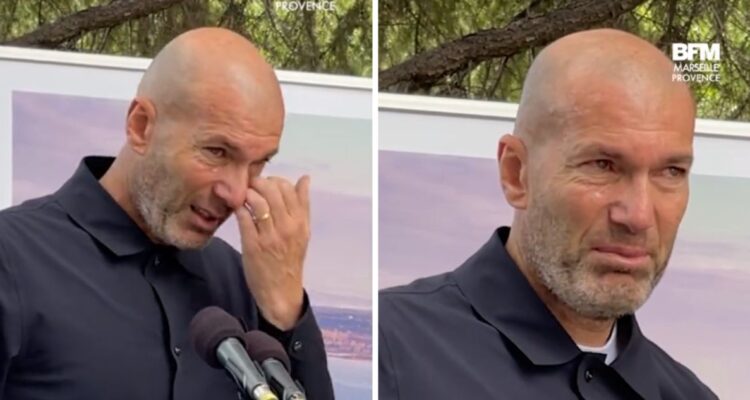 Zinedine Zidane se mostró muy emocionado en actividad de fundación francesa.