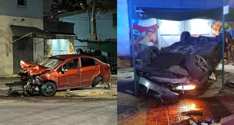 Cinco adultos y tres niños heridos deja accidente en San Joaquín: un lesionado tiene riesgo vital
