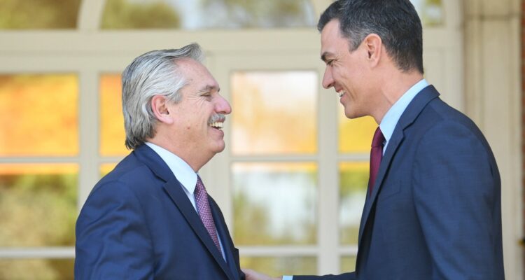Alberto Fernández y Pedro Sánchez