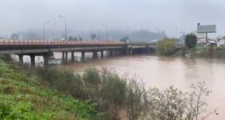 Alerta Roja desborde río Andalién