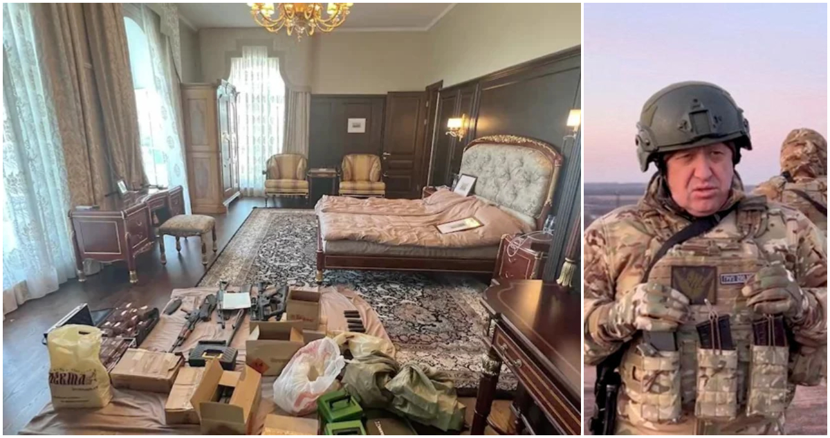 Allanan mansión de Prigozhin, líder de grupo Wagner: hallaron dinero, oro, armas de guerra y pelucas