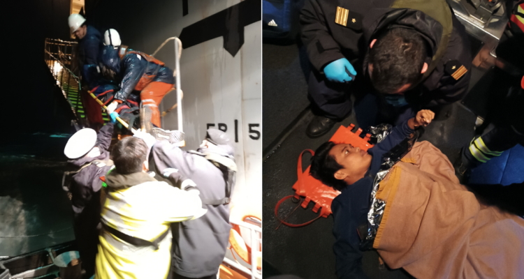 Buque con destino a Japón debió desembarcar de emergencia en Quellón por tripulante gravemente enfermo