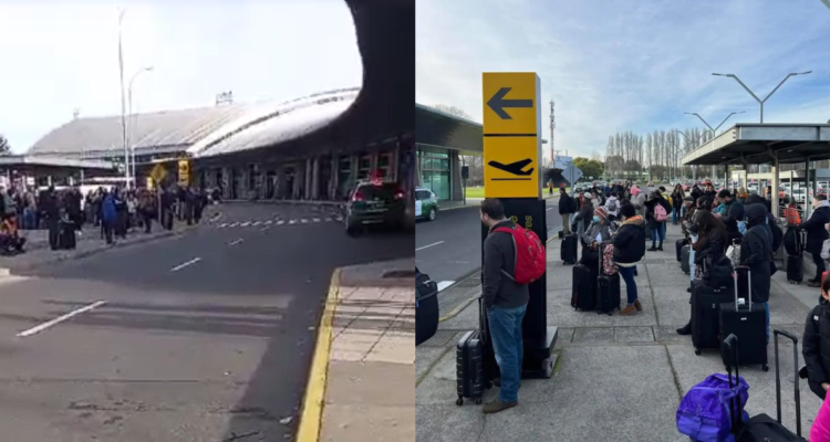 Maleta abandonada obliga a evacuar Aeropuerto Carriel Sur de Talcahuano