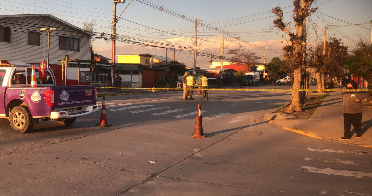 Delincuente huye de la policía atropellando a un PDI y matando a transeúnte en San Ramón