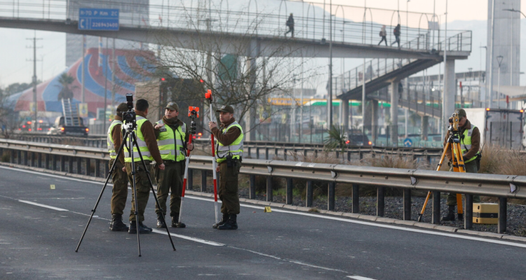 Fatal atropello en Vespucio Sur: conductor fue asaltado tras el hecho y delincuentes fueron detenidos
