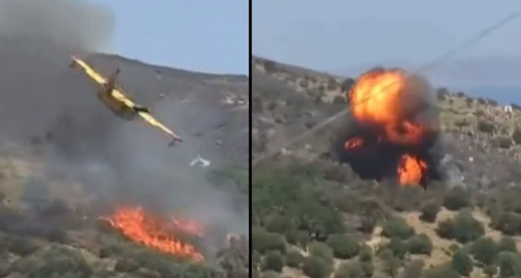 avión explotando