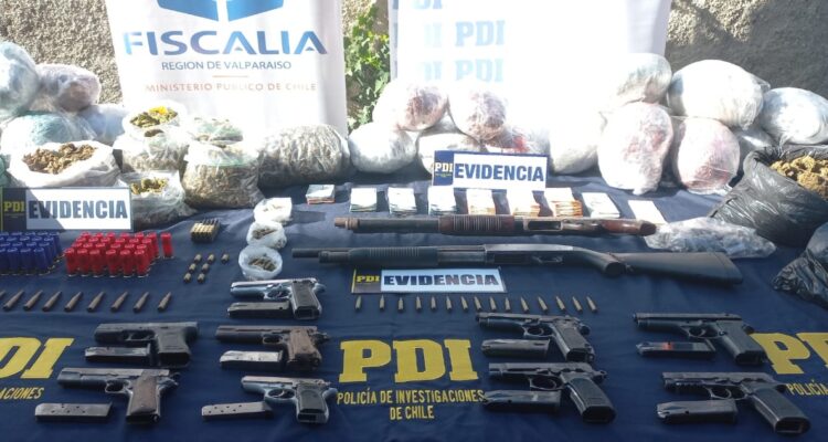 Banda dedicada al tráfico de drogas en Valparaíso