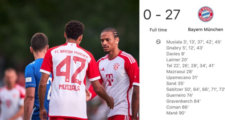 Bayern Munich y una impresionante goleada en amistoso en Alemania