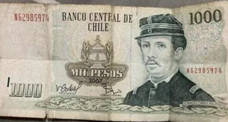 Billete de 1.000 antiguo